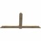 Ekena Millwork Eugene Rough Sawn Timber Gable Bracket, Douglas Fir, 84"W x 42"H x 2"D x 6"F, 12/12 Pitch GBW084X42X0206EUG00RDF - alternate 3
